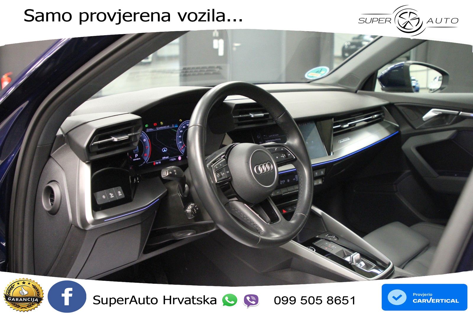 Audi A3 40 TFSI (190 KS) quattro S tronic MATRIX+GR SJED+KAM