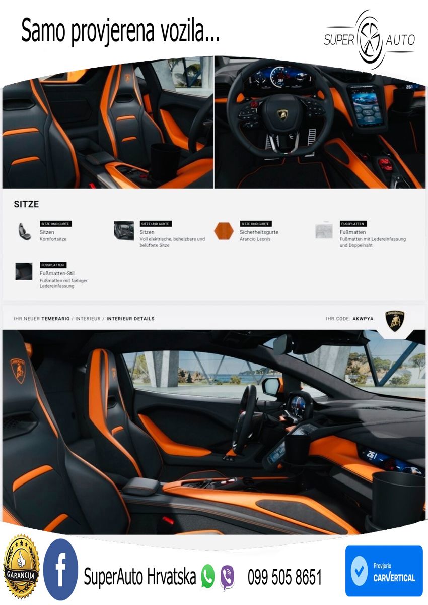 Lamborghini Temerario 4.0 V8 (920 KS) HPEV e-4WD DCT LED+ACC