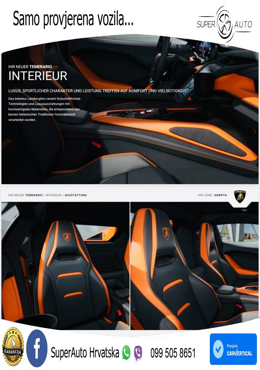 Lamborghini Temerario 4.0 V8 (920 KS) HPEV e-4WD DCT LED+ACC
