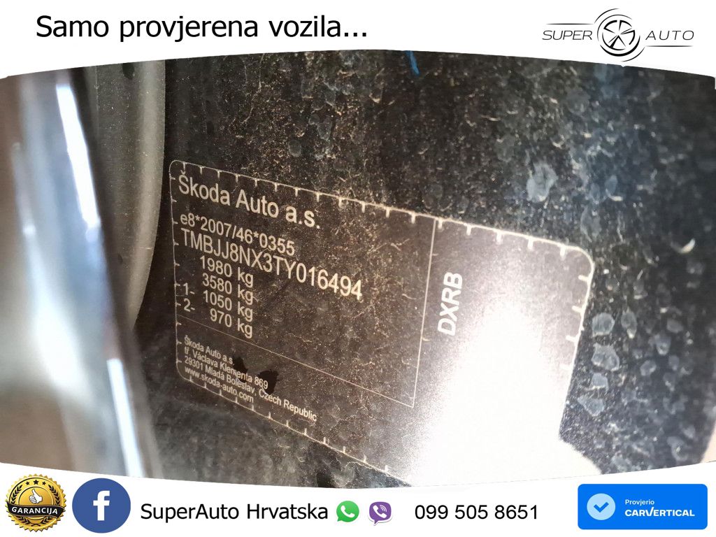 Škoda Octavia Combi 2.0 TDI (150 KS) DSG LED+GR SJED+ACC