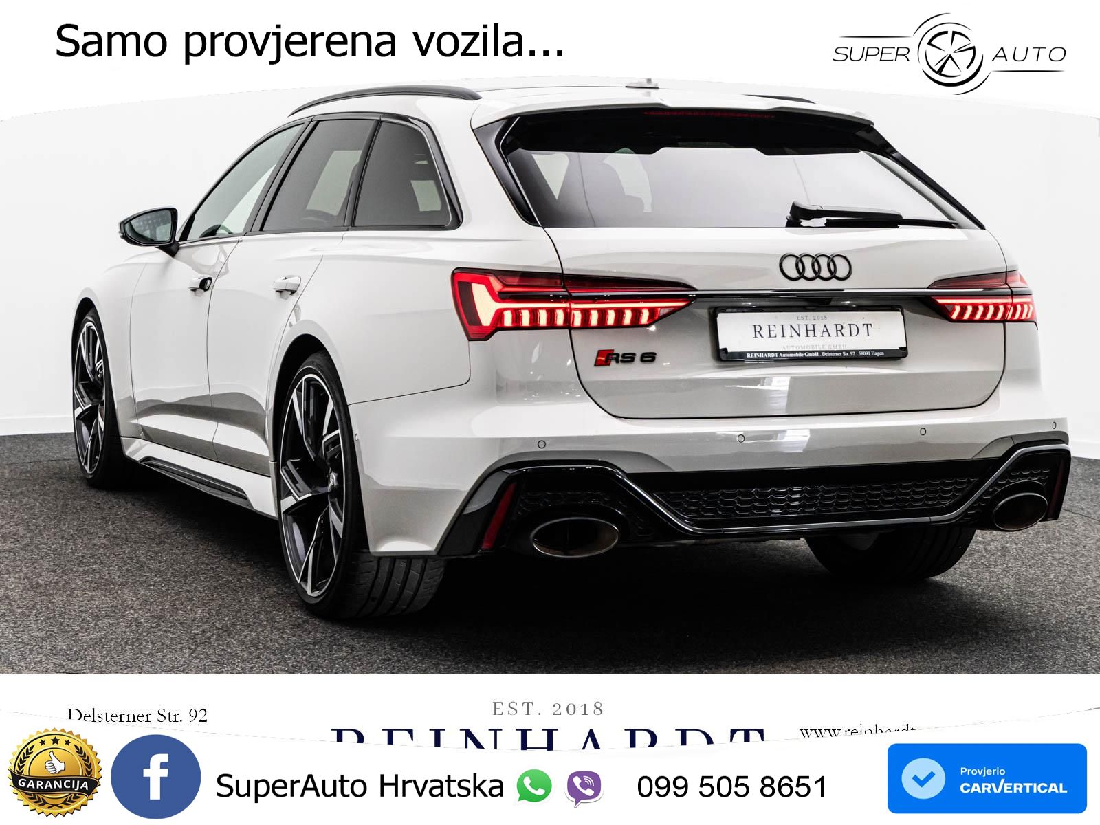 Audi RS6 Avant 4.0 TFSI V8 (600 KS) quattro Tiptronic LED+GR SJED+ACC