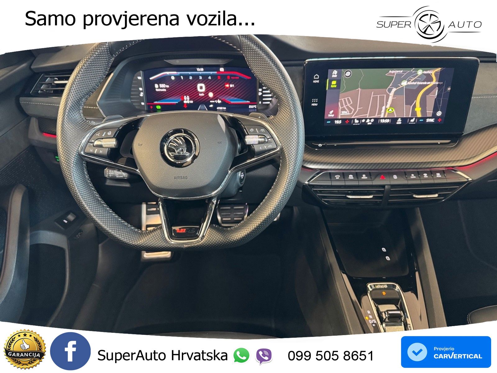 Škoda Octavia Combi RS 2.0 TDI (200 KS) 4x4 DSG LED+GR SJED+ACC