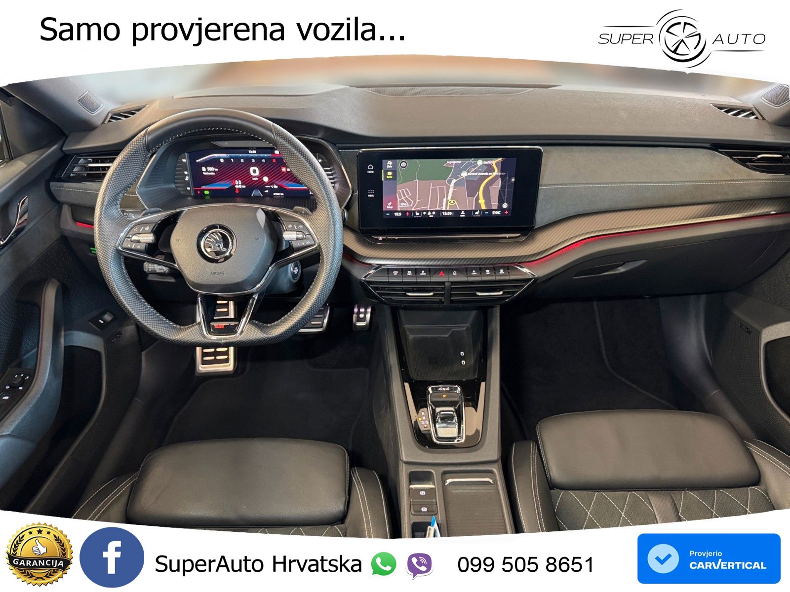 Škoda Octavia Combi RS 2.0 TDI (200 KS) 4x4 DSG LED+GR SJED+ACC