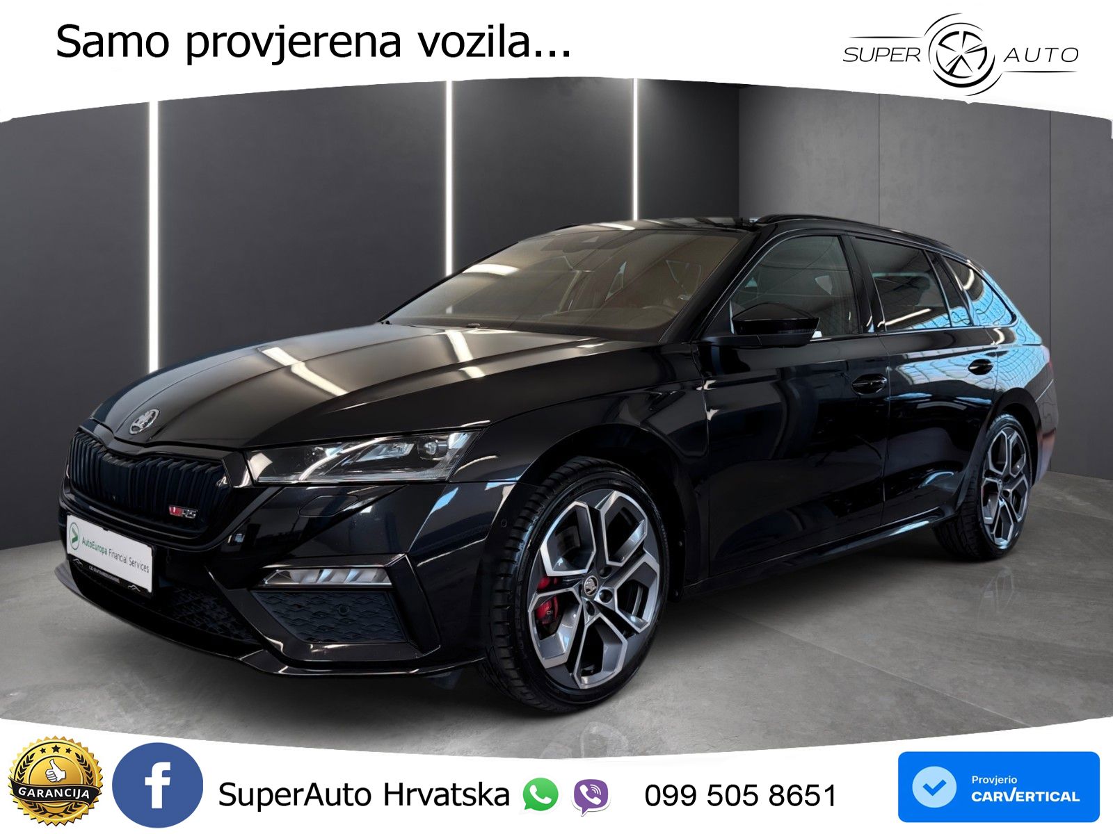 Škoda Octavia Combi RS 2.0 TDI (200 KS) 4x4 DSG LED+GR SJED+ACC