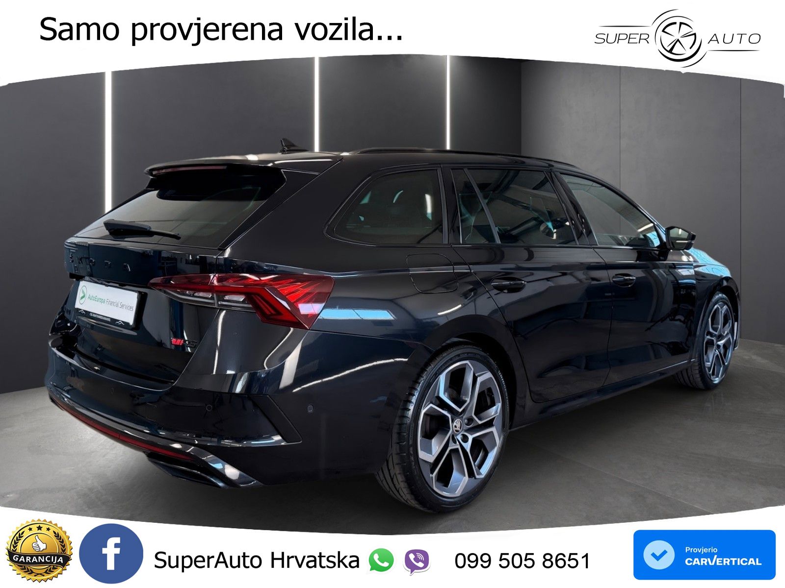 Škoda Octavia Combi RS 2.0 TDI (200 KS) 4x4 DSG LED+GR SJED+ACC