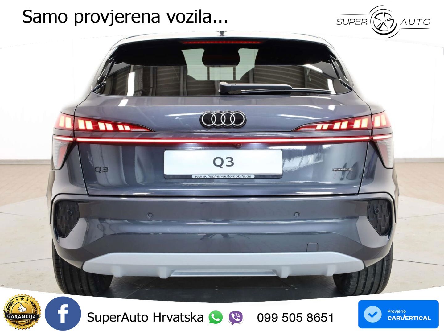 Audi Q3 Sportback 2.0 TFSI (204 KS) quattro S tronic S line MATRIX+GR SJED+KAM