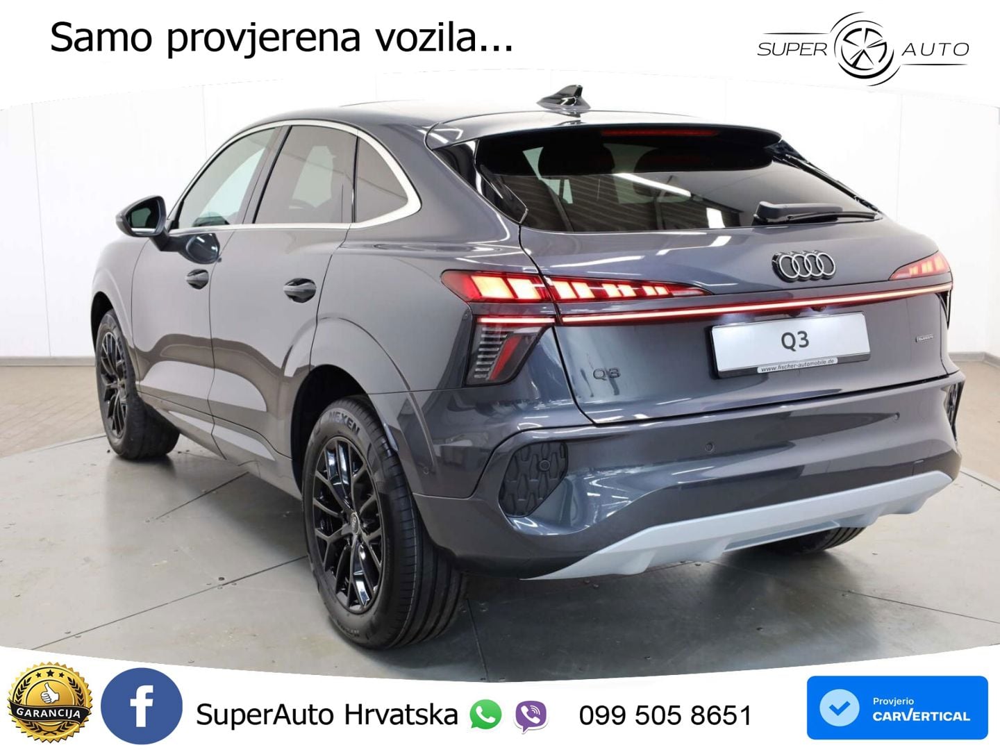 Audi Q3 Sportback 2.0 TFSI (204 KS) quattro S tronic S line MATRIX+GR SJED+KAM