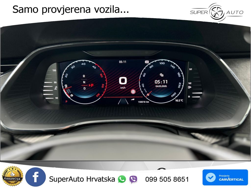 Škoda Octavia Combi RS 2.0 TDI (200 KS) DSG LED+GR SJED+ACC