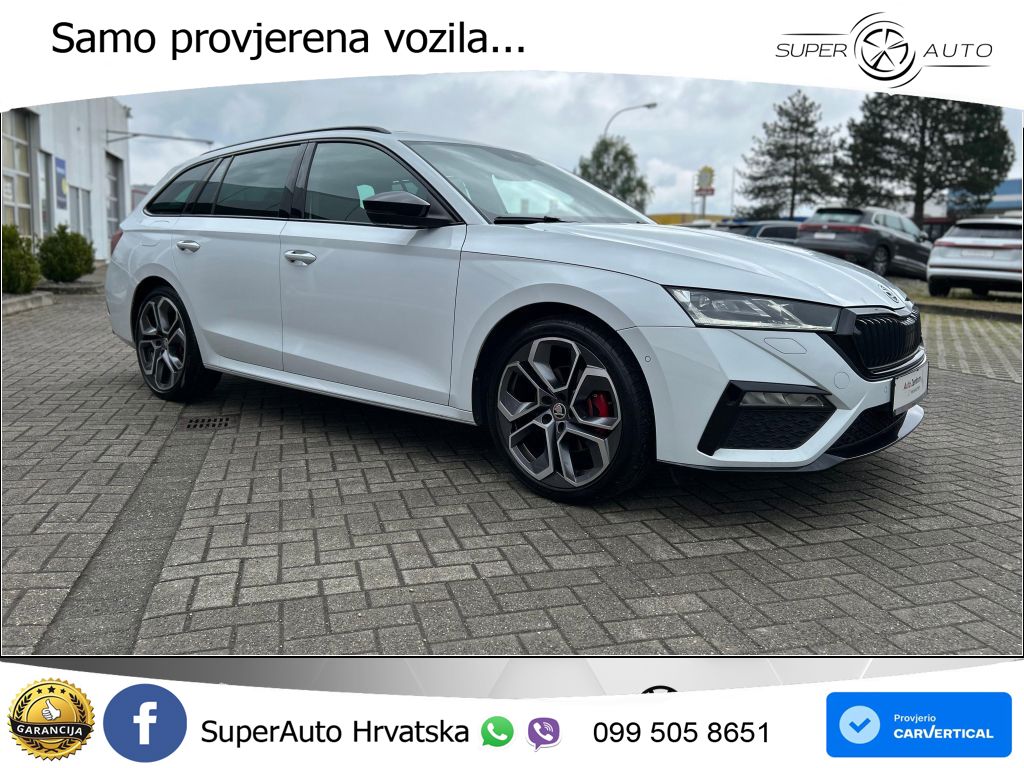 Škoda Octavia Combi RS 2.0 TDI (200 KS) DSG LED+GR SJED+ACC