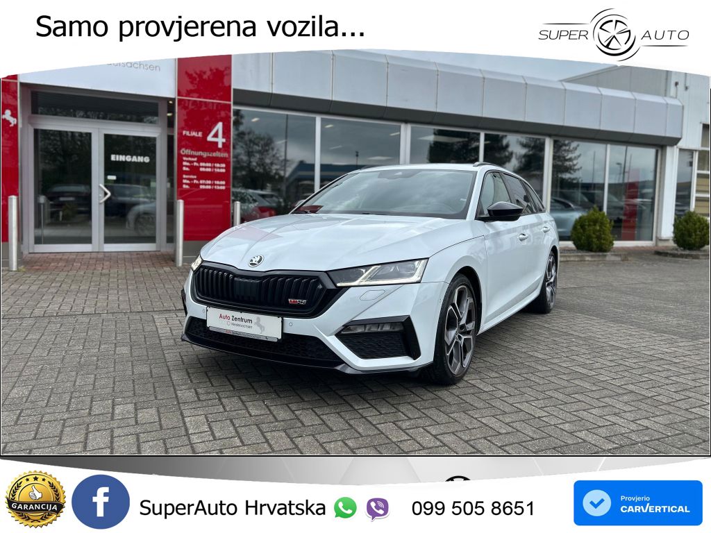 Škoda Octavia Combi RS 2.0 TDI (200 KS) DSG LED+GR SJED+ACC