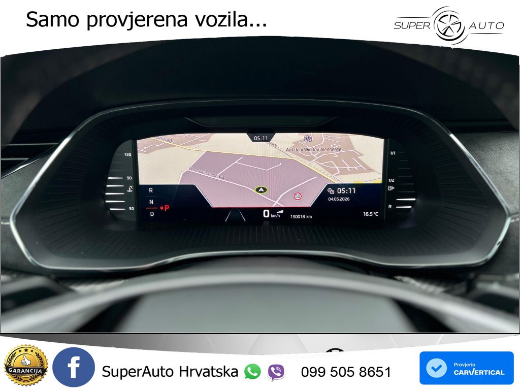 Škoda Octavia Combi RS 2.0 TDI (200 KS) DSG LED+GR SJED+ACC