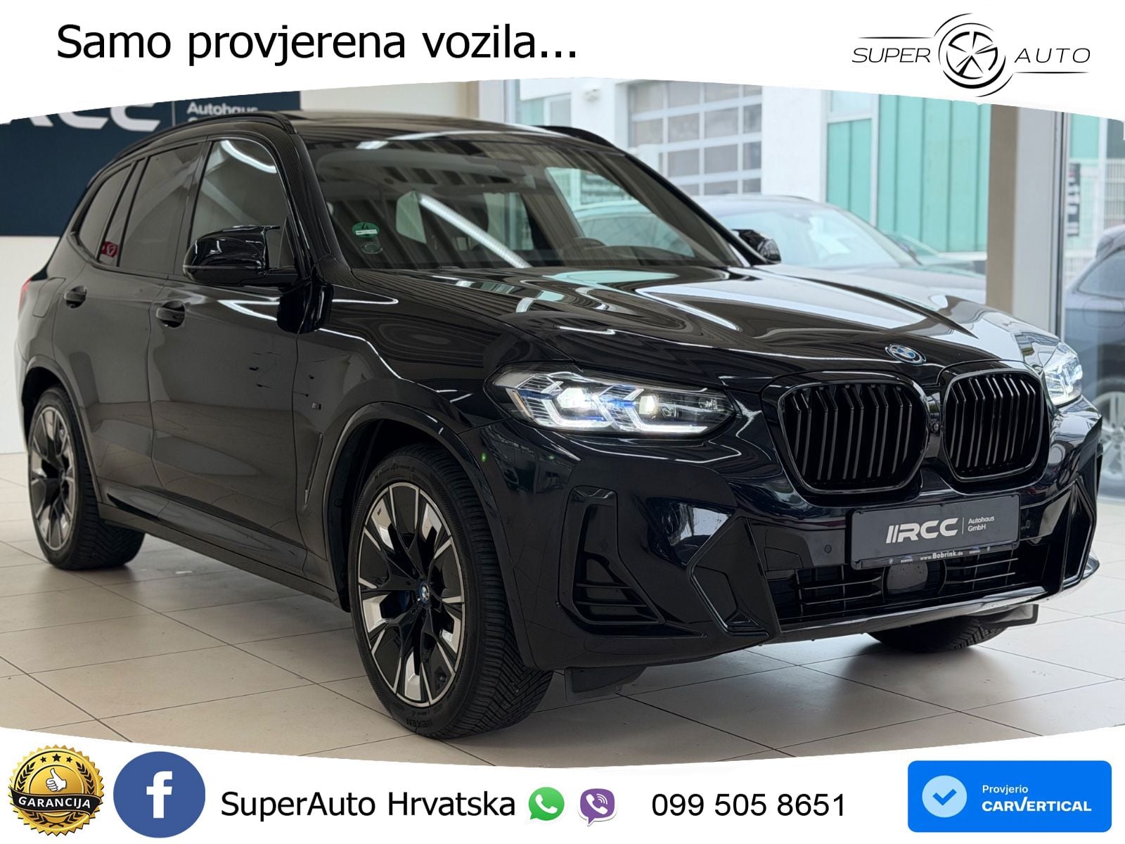 BMW iX3 80 kWh (286 KS) M Sport LED+GR SJED+ACC