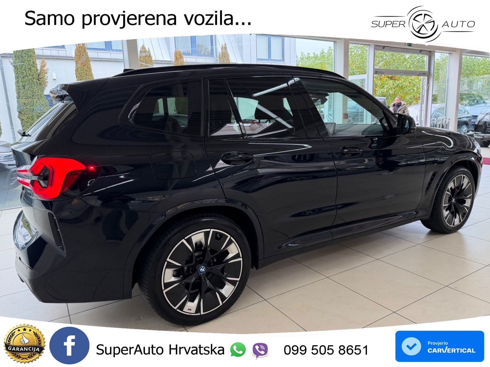 BMW iX3 80 kWh (286 KS) M Sport LED+GR SJED+ACC