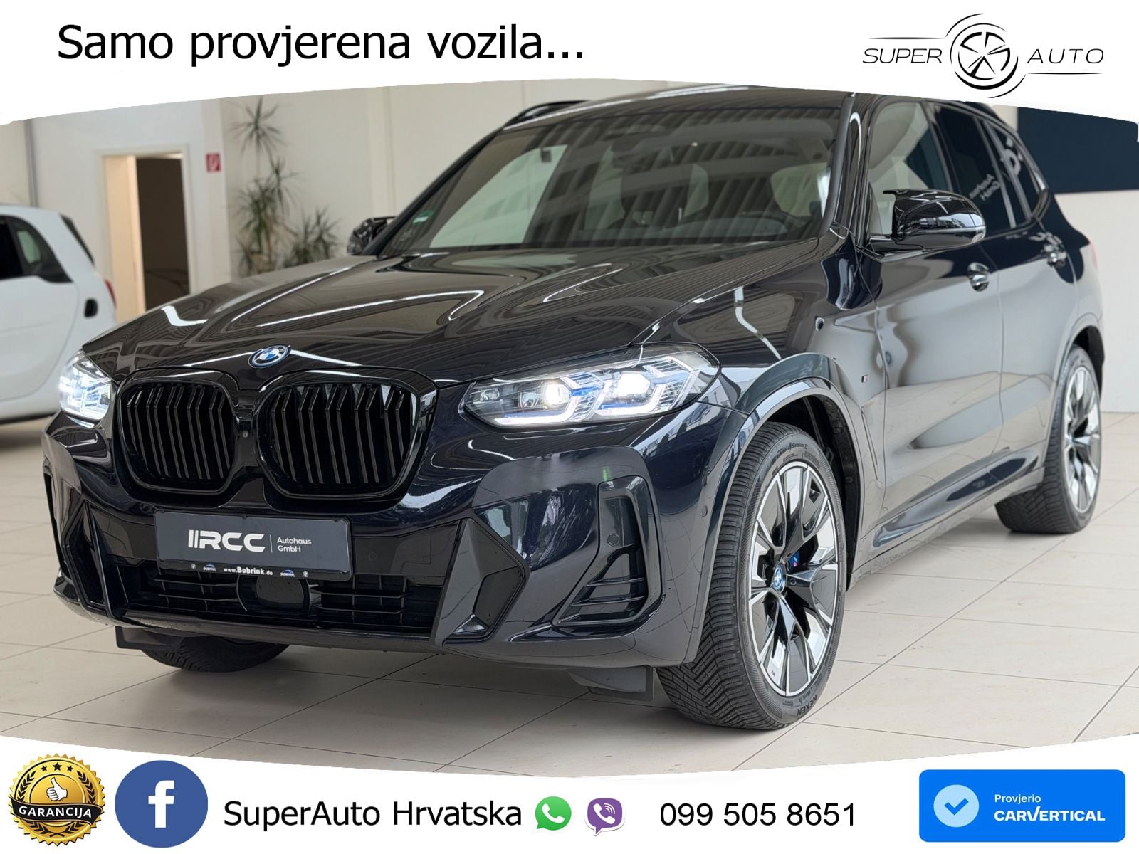BMW iX3 80 kWh (286 KS) M Sport LED+GR SJED+ACC