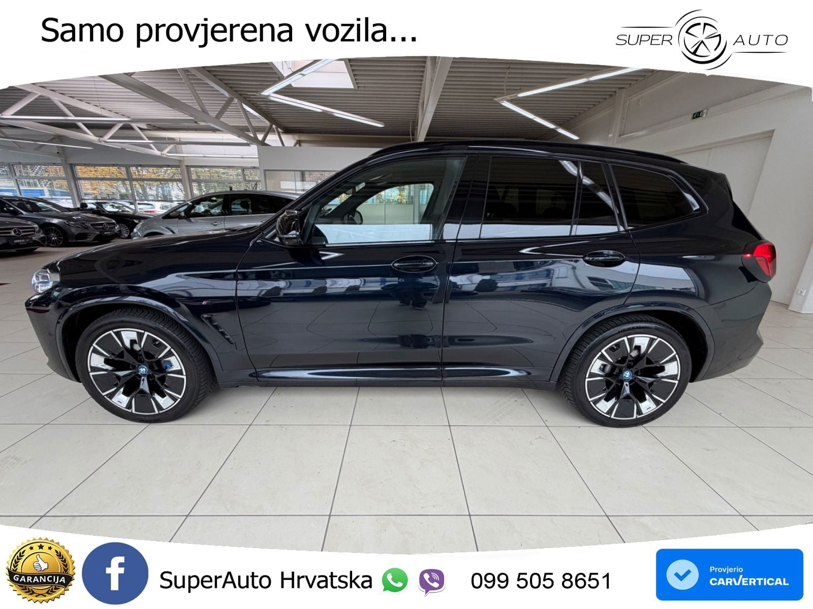 BMW iX3 80 kWh (286 KS) M Sport LED+GR SJED+ACC