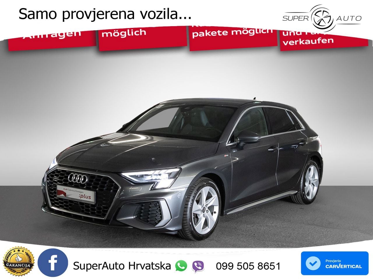 Audi A3 40 TDI (200 KS) quattro S tronic S line LED+GR SJED+ACC