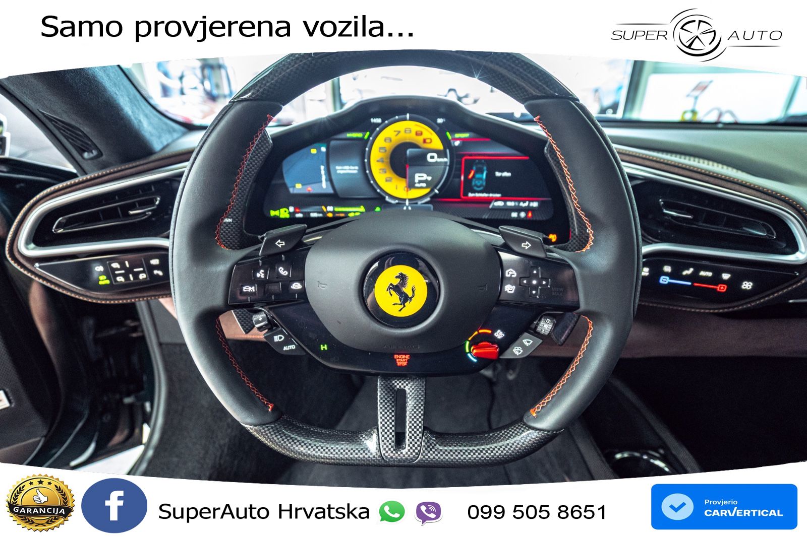Ferrari 296 GTB 3.0 V6 (830 KS) F1 DCT LED+ACC
