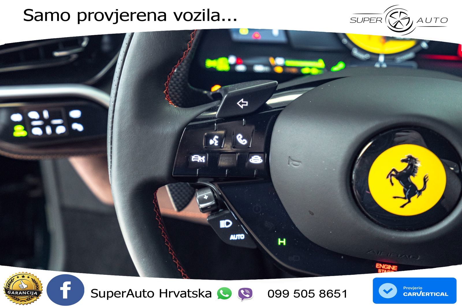Ferrari 296 GTB 3.0 V6 (830 KS) F1 DCT LED+ACC