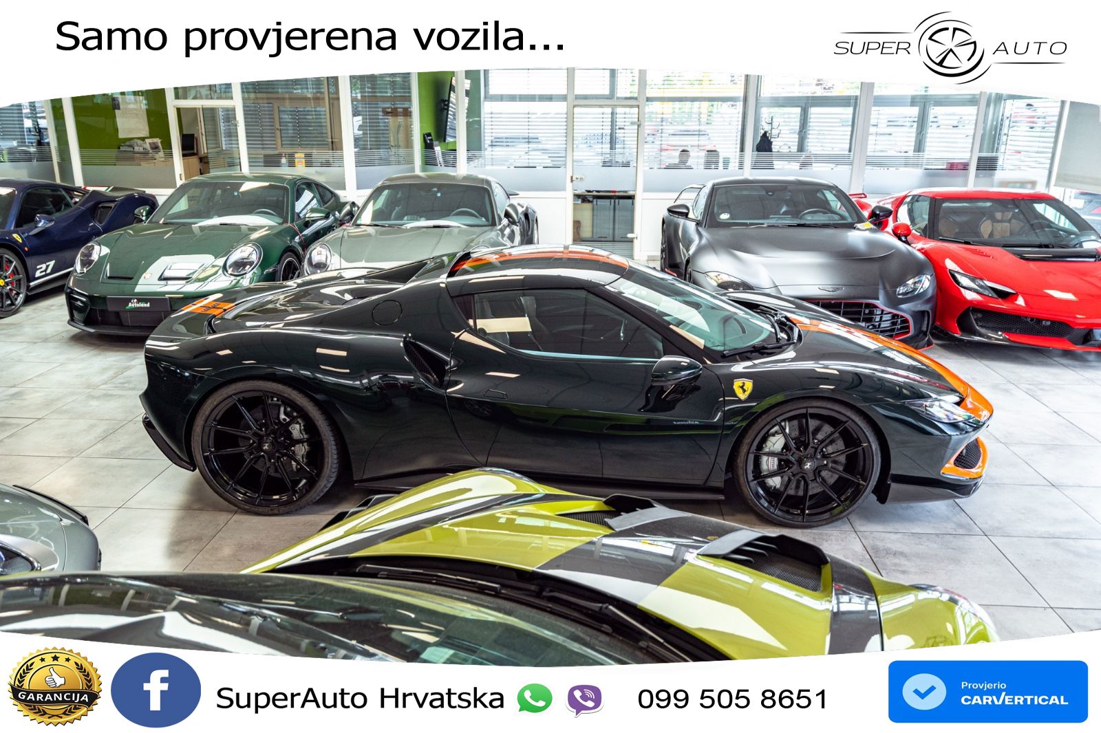 Ferrari 296 GTB 3.0 V6 (830 KS) F1 DCT LED+ACC