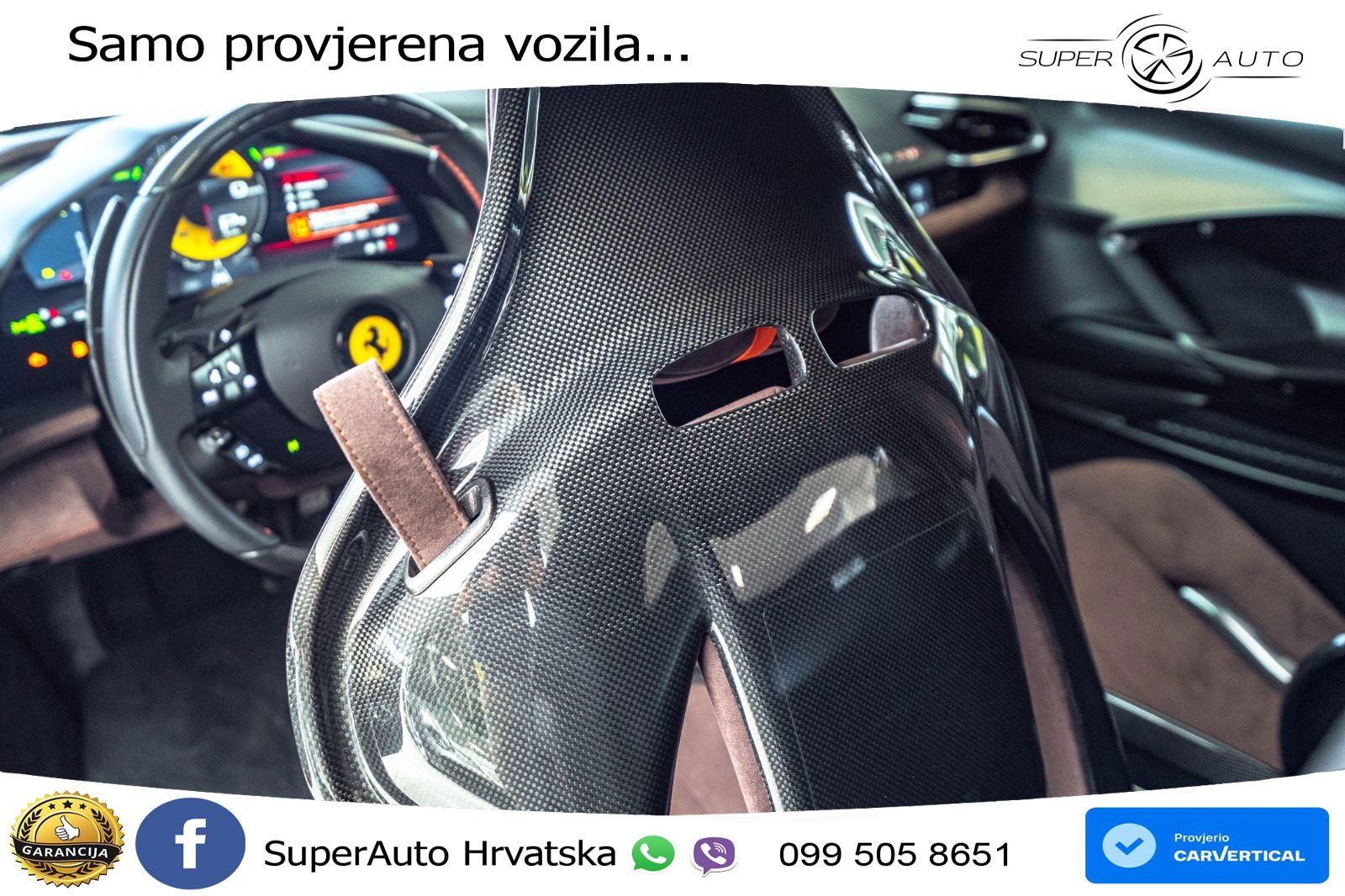 Ferrari 296 GTB 3.0 V6 (830 KS) F1 DCT LED+ACC