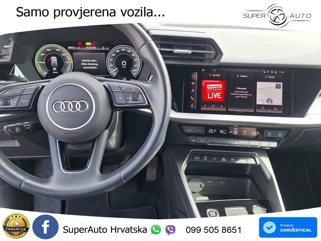 Audi A3 40 TFSIe (204 KS) S tronic advanced LED+GR SJED+ACC