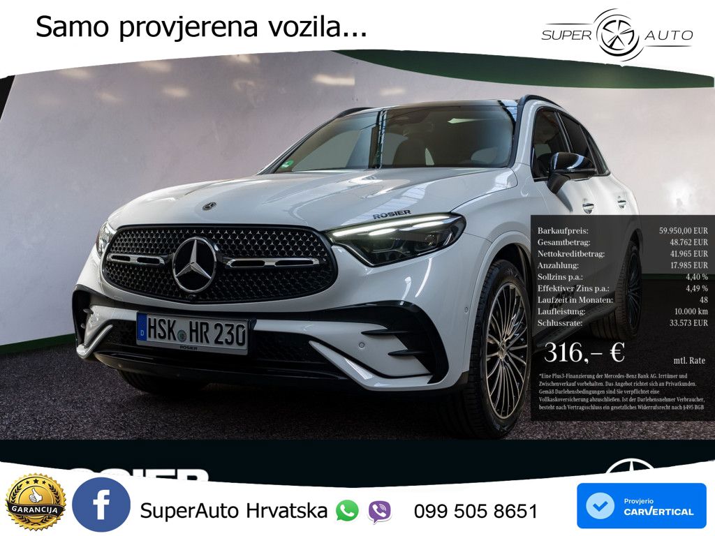 Mercedes GLC 220d (197 KS) 4MATIC 9G-TRONIC AMG LED+GR SJED+ACC