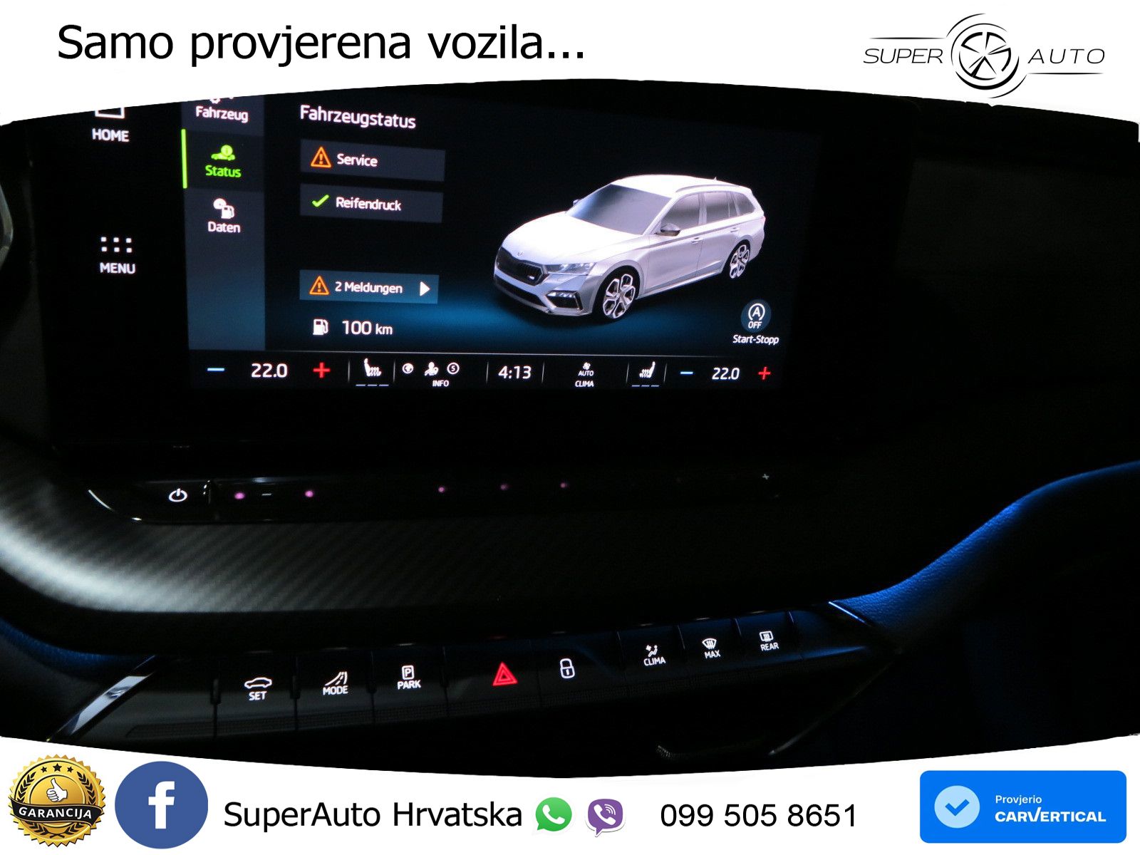 Škoda Octavia Combi RS 2.0 TDI (200 KS) 4x4 DSG LED+GR SJED+ACC