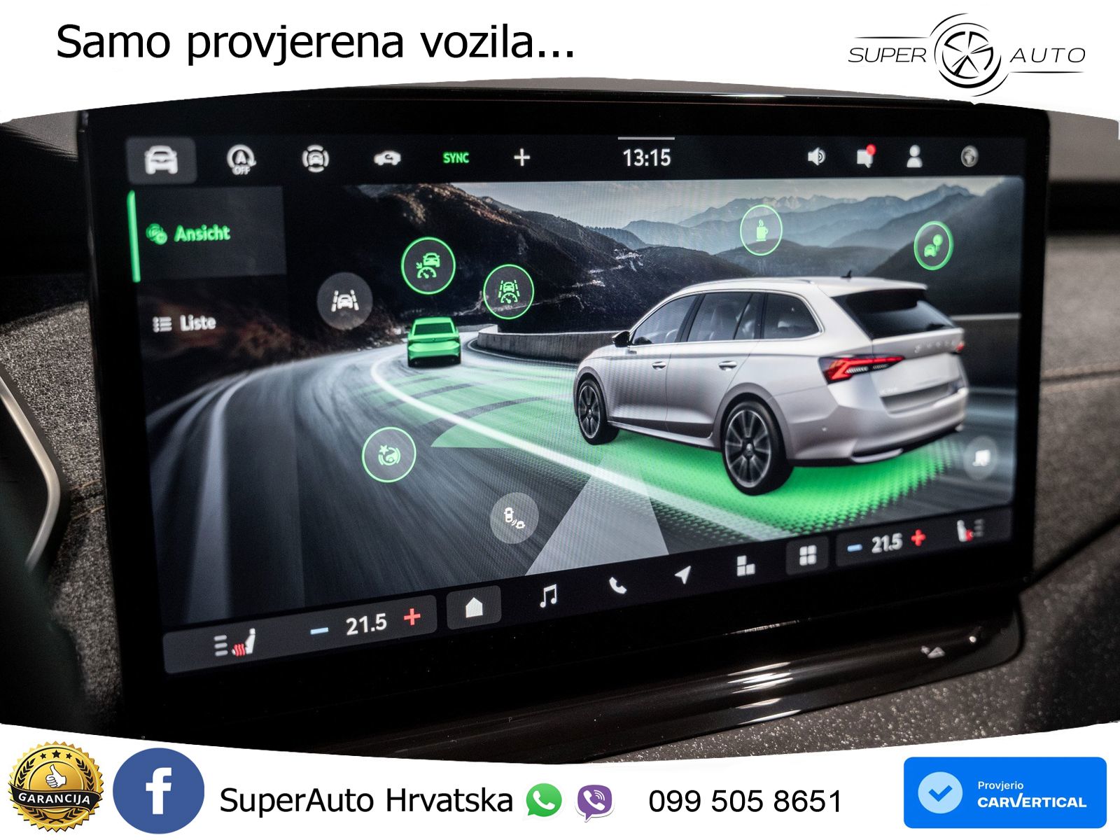 Škoda Octavia Combi 1.5 TSI (150 KS) DSG LED+GR SJED+ACC