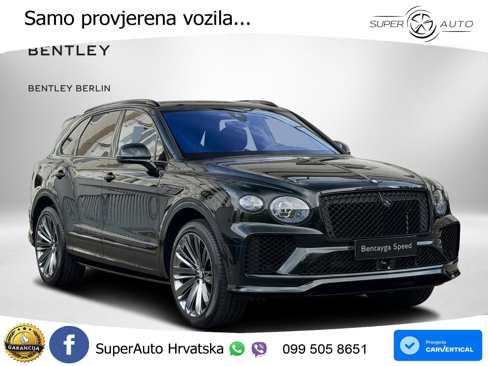Bentley Bentayga Speed 4.0 V8 (650 KS) AWD Automatic LED+GR SJED+ACC