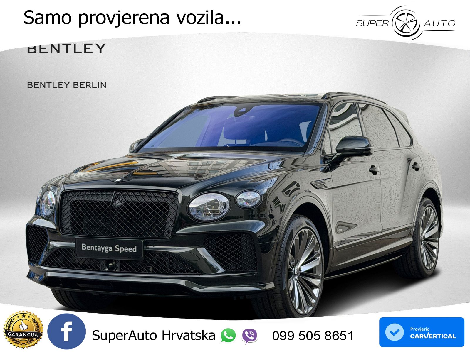 Bentley Bentayga Speed 4.0 V8 (650 KS) AWD Automatic LED+GR SJED+ACC
