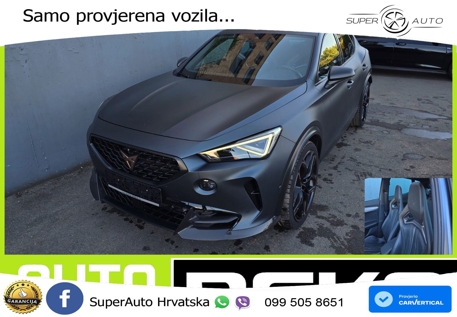 Cupra Formentor VZ5 2.5 TSI (390 KS) 4Drive DSG LED+GR SJED+ACC