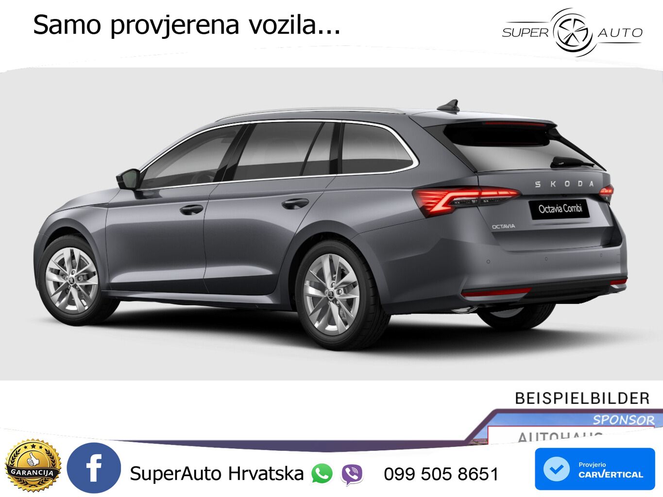 Škoda Octavia Combi 1.5 TSI (150 KS) DSG LED+GR SJED+ACC