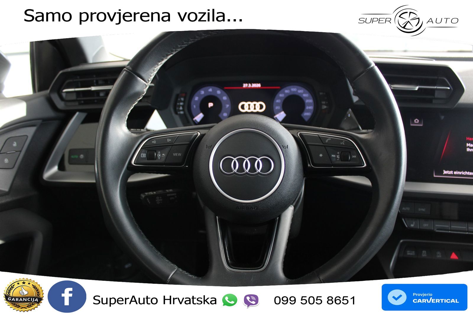 Audi A3 Limuzina 35 TFSI (150 KS) S tronic LED+GR SJED+ACC
