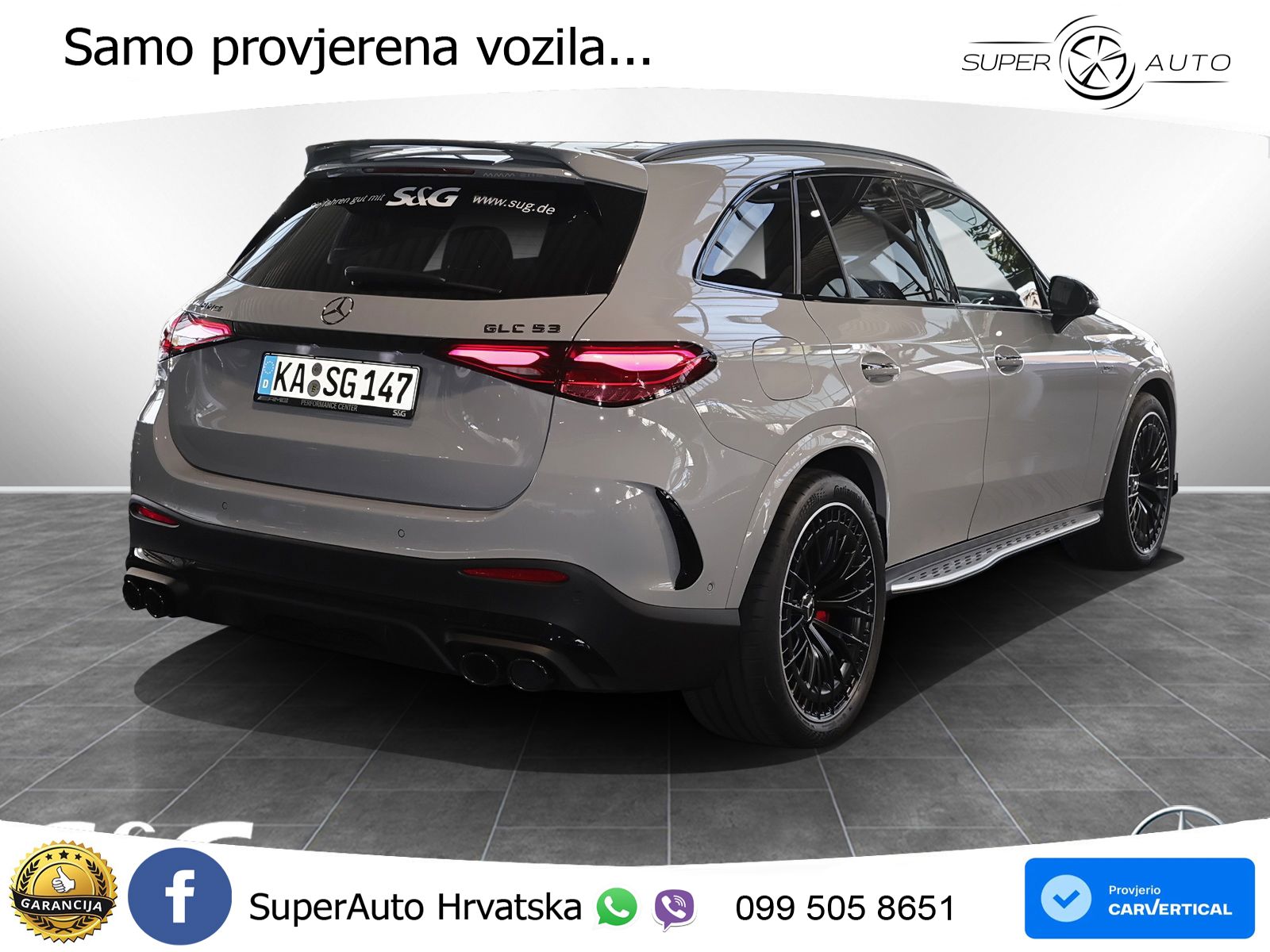 Mercedes AMG GLC 53 (449 KS) 4MATIC+ AMG SPEEDSHIFT TCT 9G ACC+HEAD+GR SJED+360+PANO
