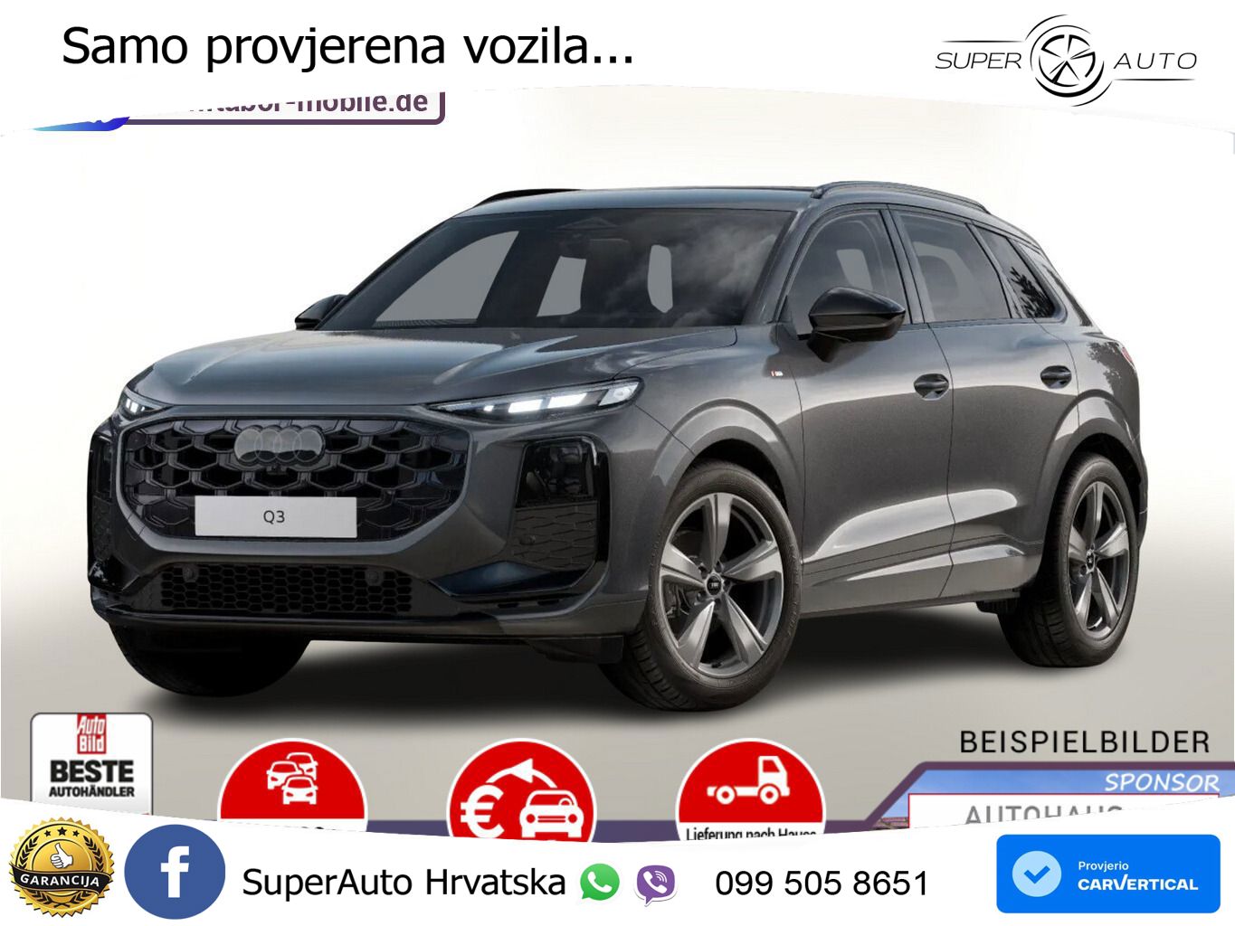 Audi Q3 1.5 TFSI (150 KS) S tronic LED+GR SJED+ACC