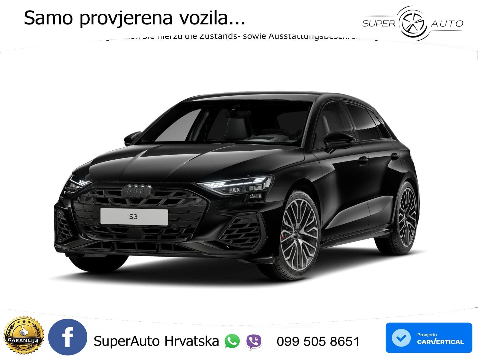 Audi S3 2.0 TFSI (333 KS) quattro S tronic MATRIX+GR SJED+KAM