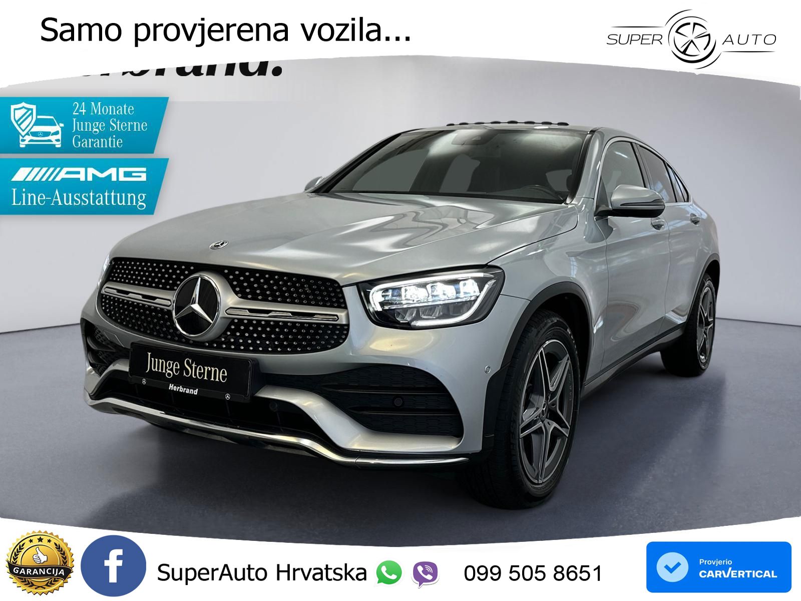 Mercedes GLC Coupe 300d (245 KS) 4MATIC G-TRONIC AMG LED+GR SJED+ACC