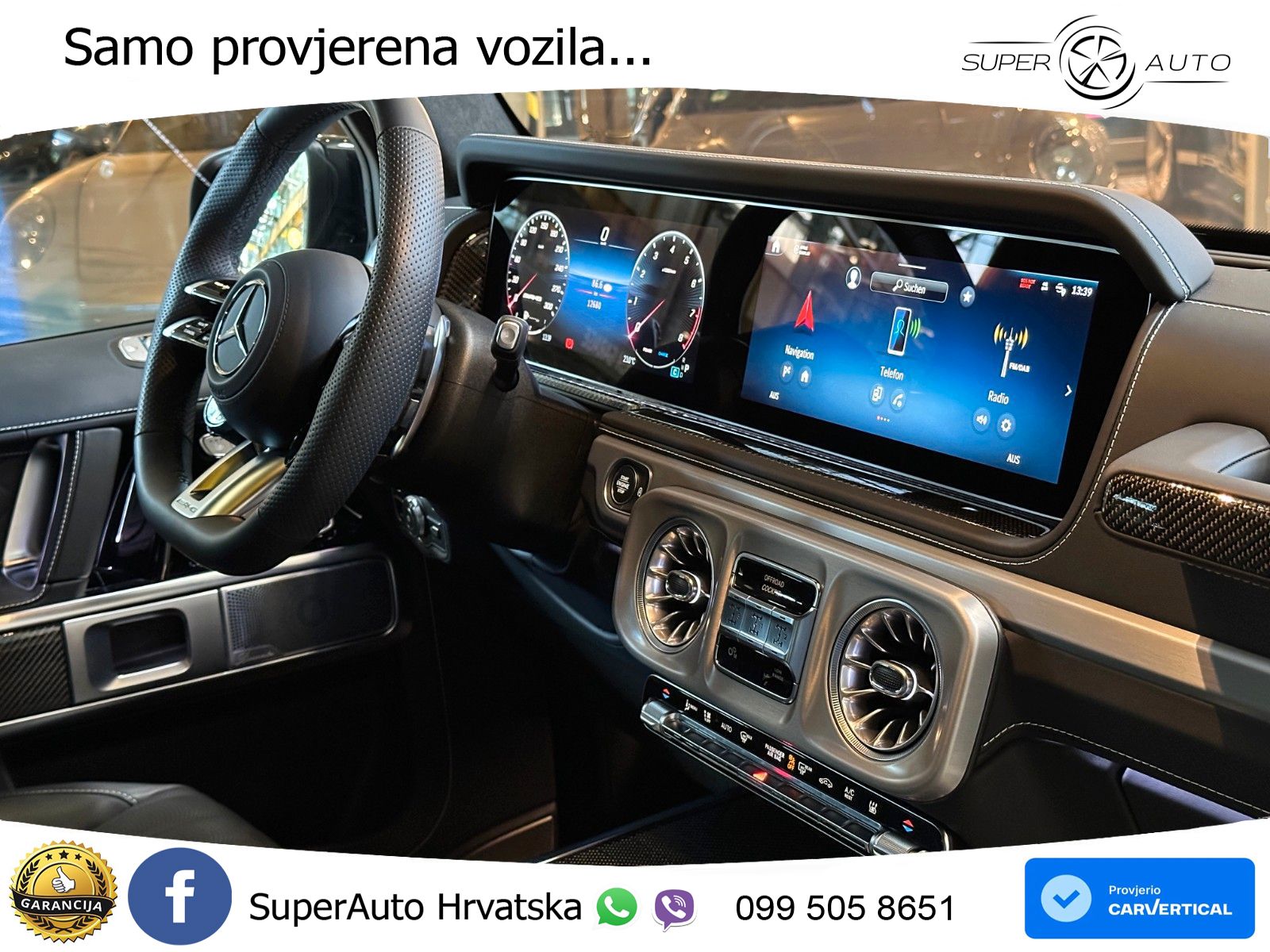 Mercedes AMG G 63 Long V8 (585 KS) 4MATIC 9G-TRONIC AMG SPEEDSHIFT TCT Superior LED+GR SJED+ACC