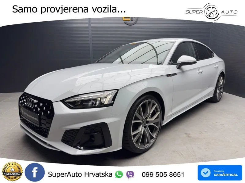 Audi A5 Sportback  40 TFSI (204 KS) quattro S tronic S line LED+GR SJED+ACC