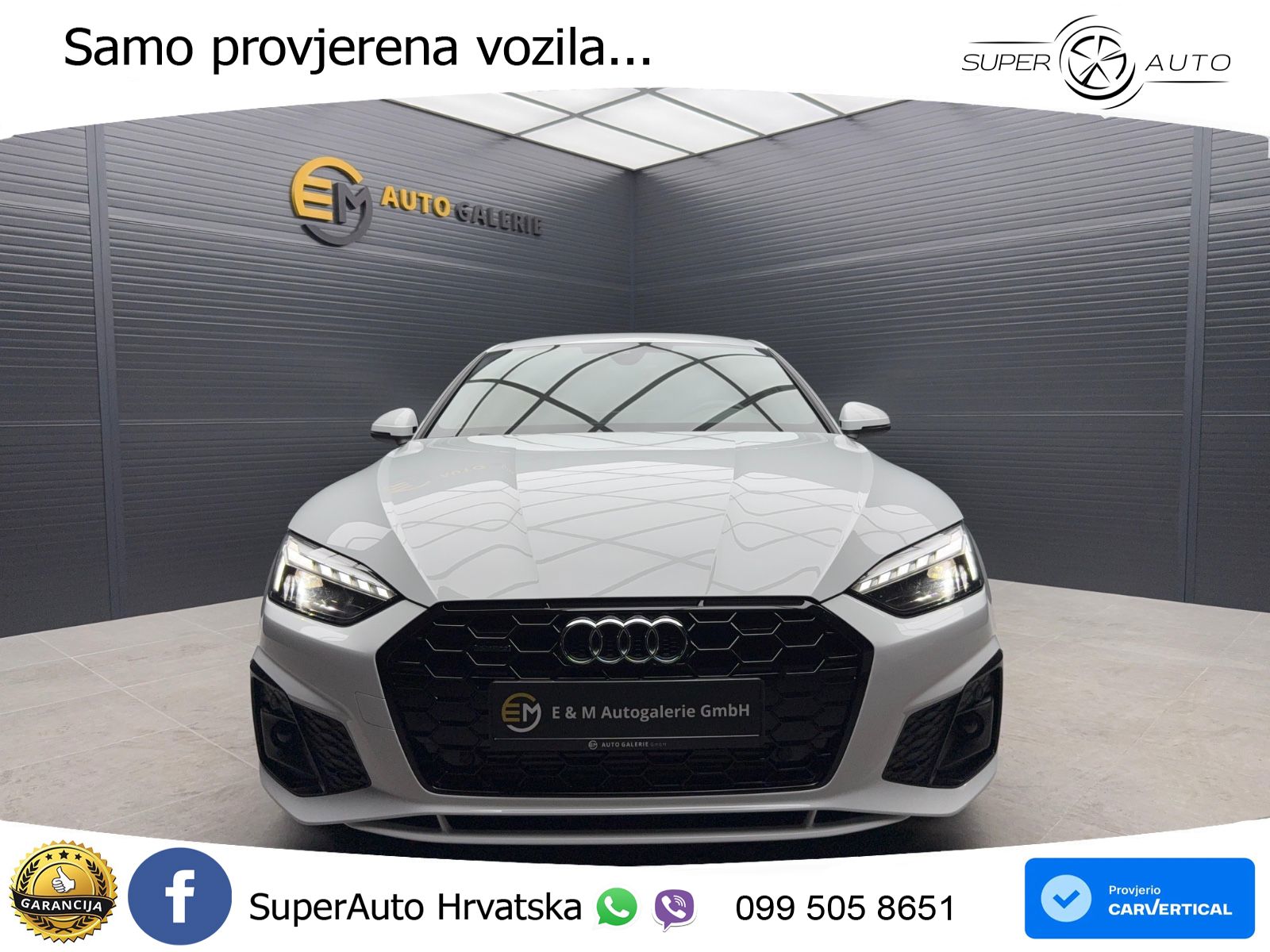 Audi A5 Sportback  40 TFSI (204 KS) quattro S tronic S line LED+GR SJED+ACC