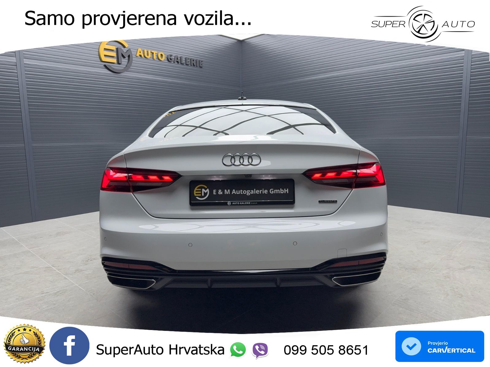 Audi A5 Sportback  40 TFSI (204 KS) quattro S tronic S line LED+GR SJED+ACC