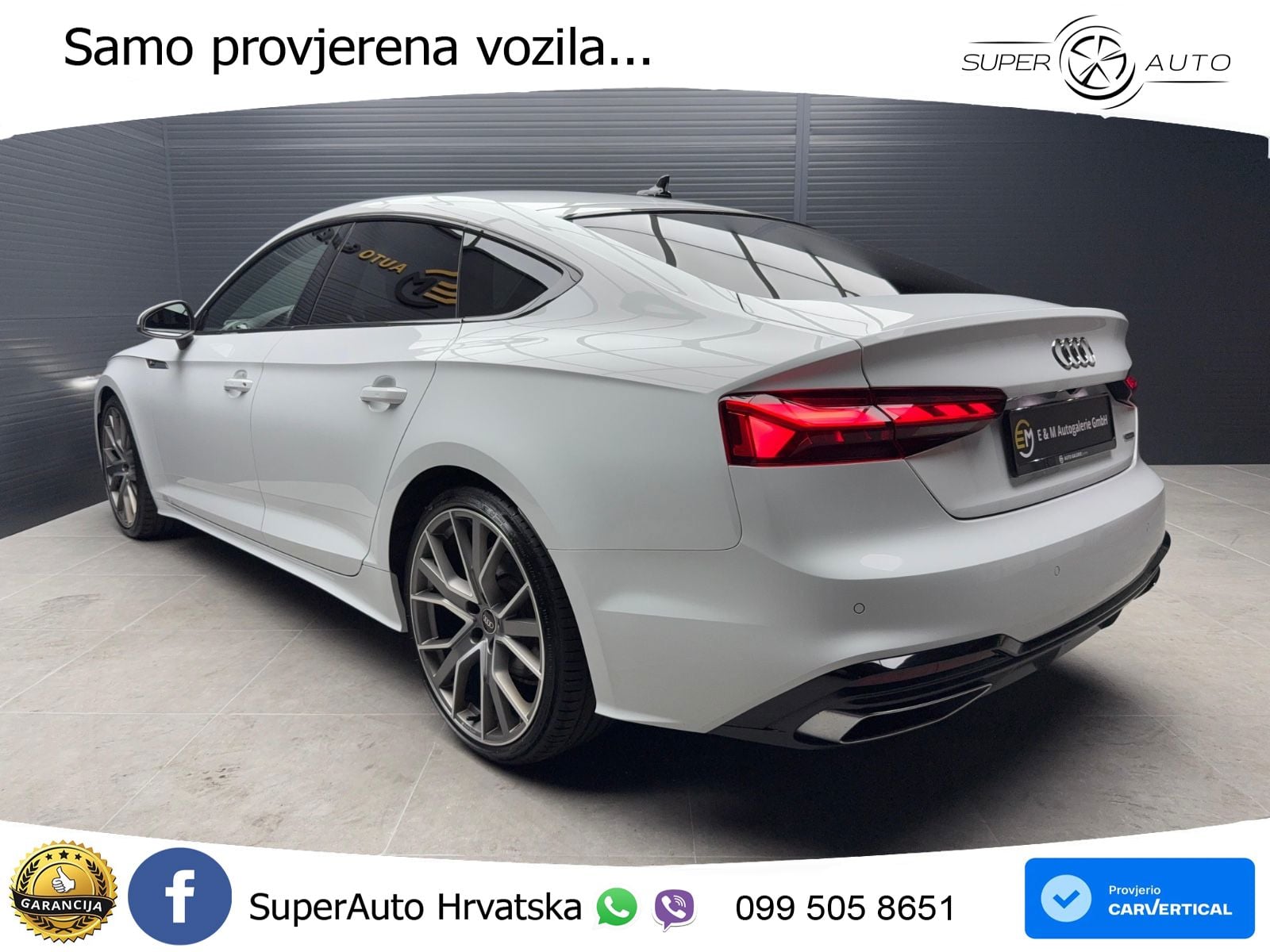 Audi A5 Sportback  40 TFSI (204 KS) quattro S tronic S line LED+GR SJED+ACC