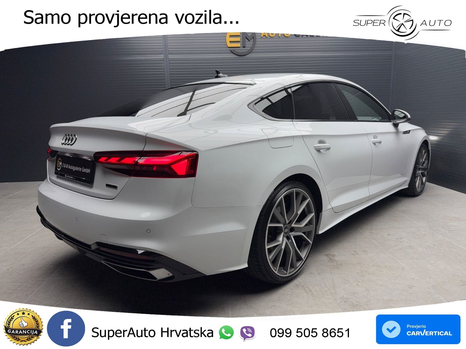 Audi A5 Sportback  40 TFSI (204 KS) quattro S tronic S line LED+GR SJED+ACC