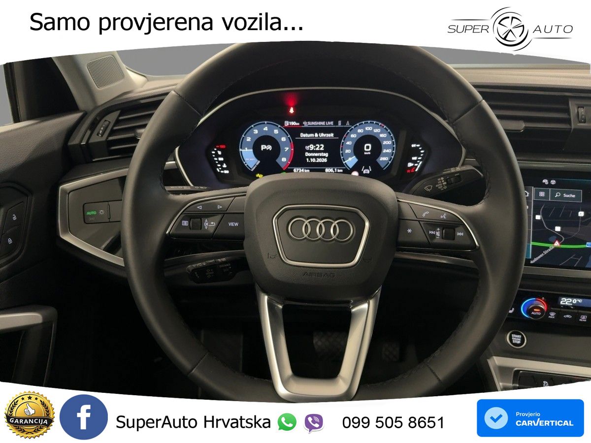 Audi Q3 35 TFSI (150 KS) S tronic advanced LED+GR SJED+ACC