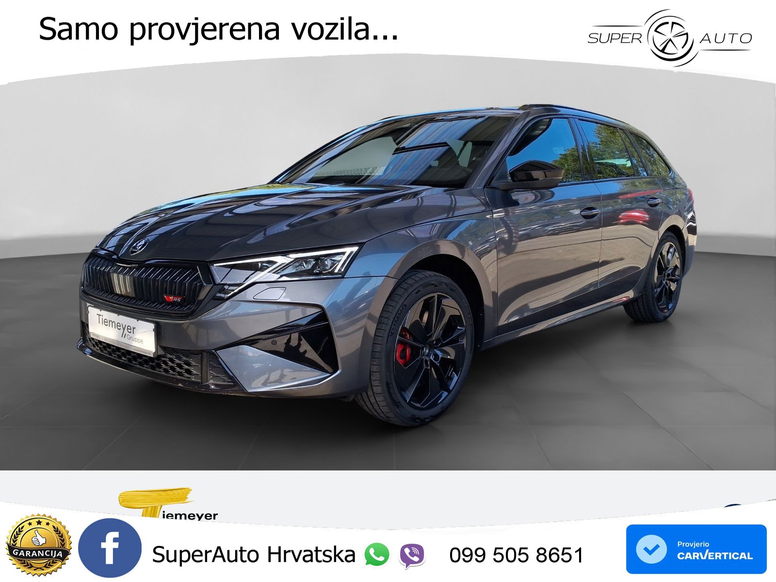 Škoda Octavia Combi RS 2.0 TSI (265 KS) DSG MATRIX+GR SJED+KAM