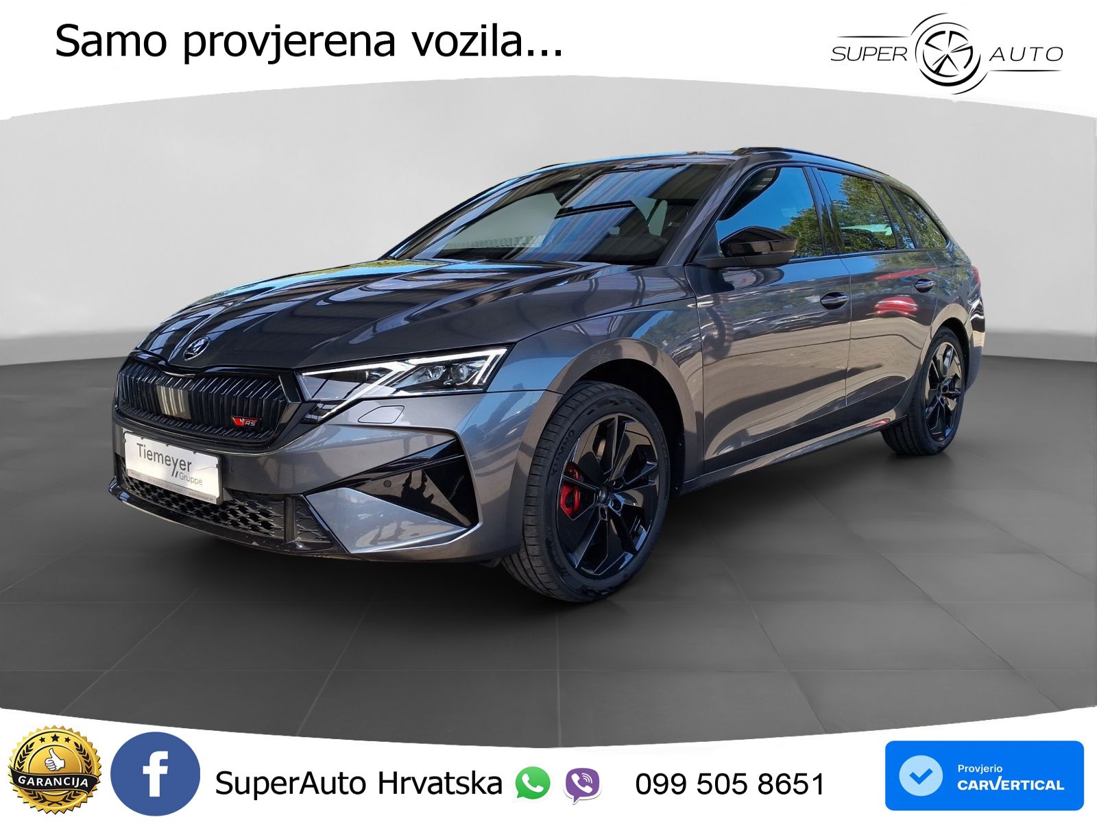 Škoda Octavia Combi RS 2.0 TSI (265 KS) DSG MATRIX+GR SJED+KAM