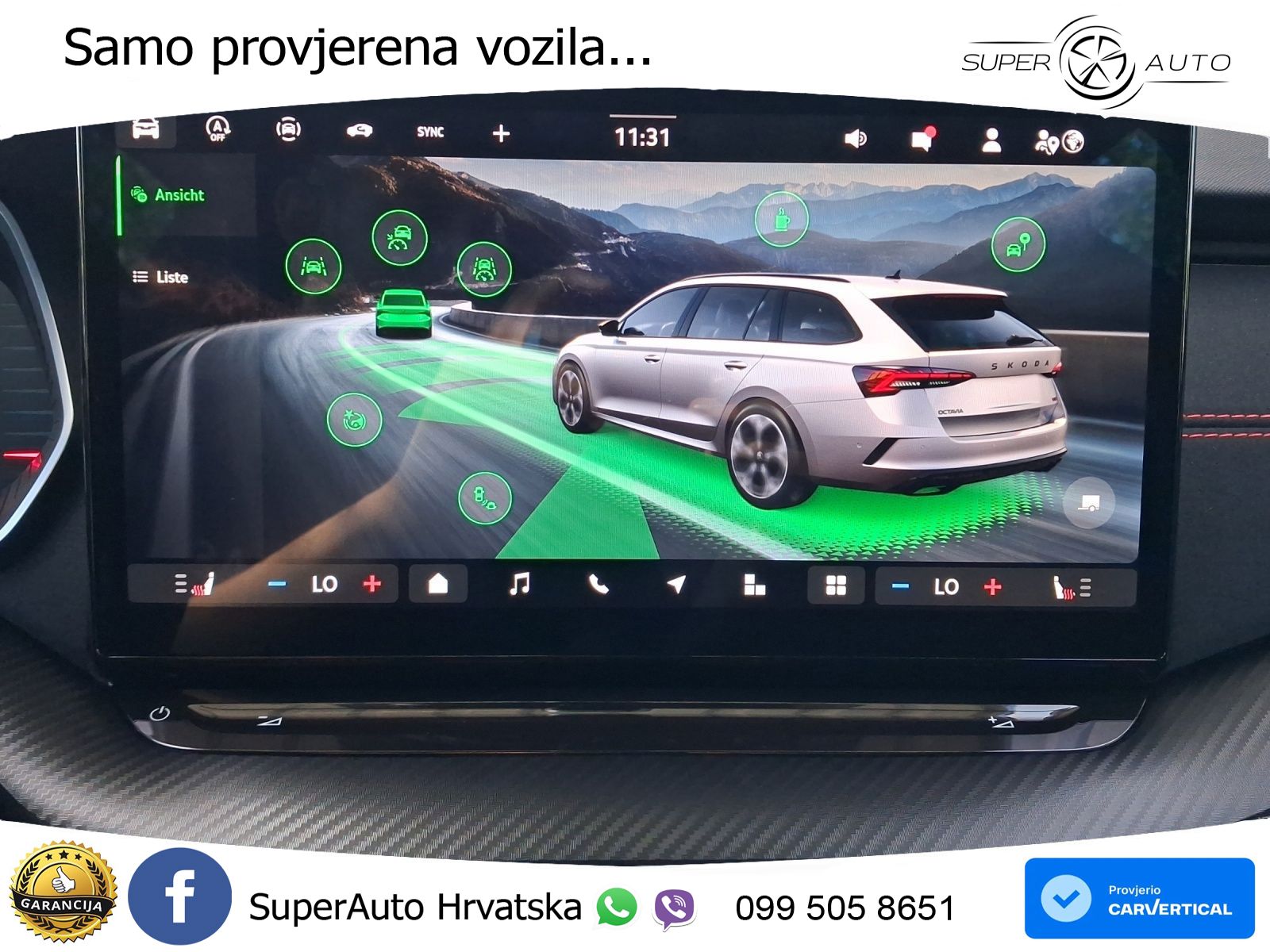 Škoda Octavia Combi RS 2.0 TSI (265 KS) DSG MATRIX+GR SJED+KAM