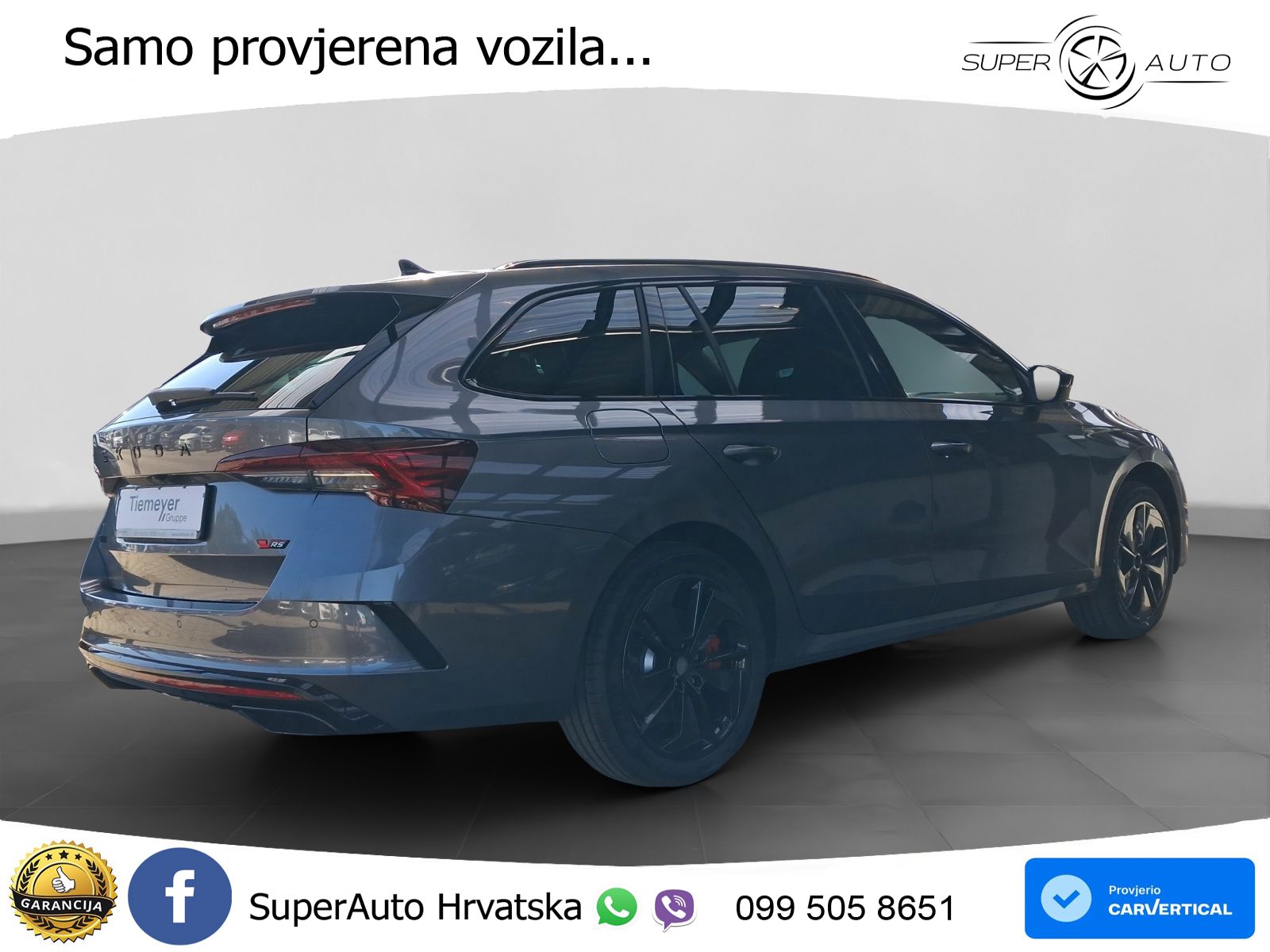 Škoda Octavia Combi RS 2.0 TSI (265 KS) DSG MATRIX+GR SJED+KAM