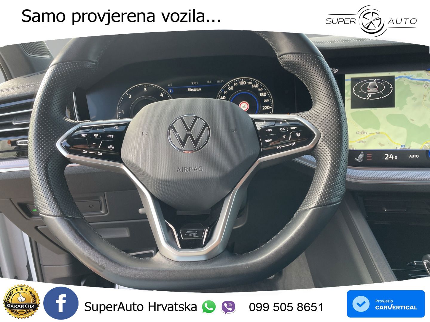 Volkswagen Touareg 3.0 V6 TDI (231 KS) 4MOTION Tiptronic R-Line LED+GR SJED+ACC