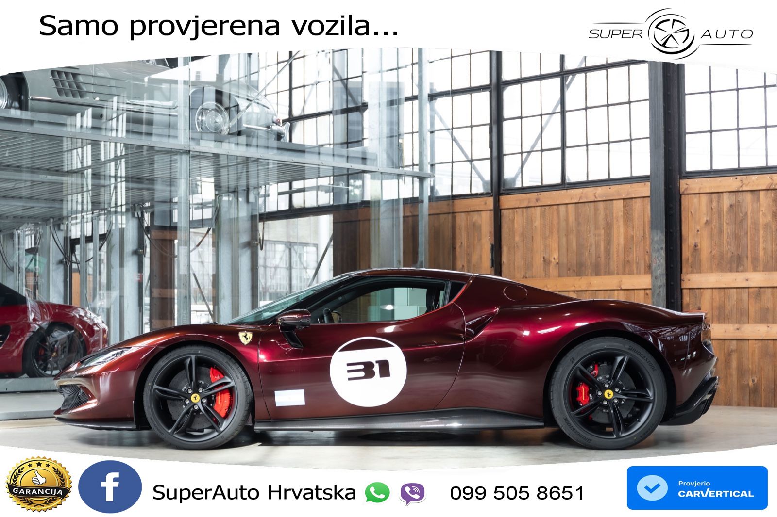 Ferrari 296 GTB 3.0 V6 (830 KS) F1 DCT LED+ACC